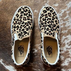 Leopard Print Classic Slip-on Vans